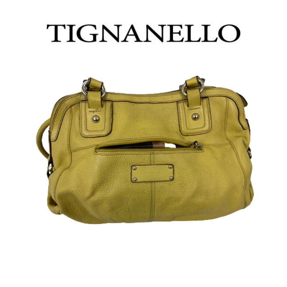 Tignanello Mustard Color Handbag
